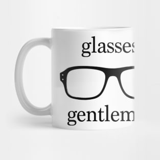 glasses, gentlemen Mug